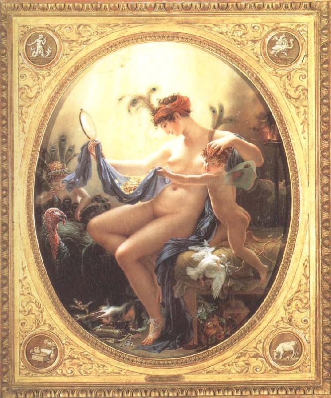 Anne-Louis Girodet-Trioson Madeomiselle Lange as Danae oil painting picture